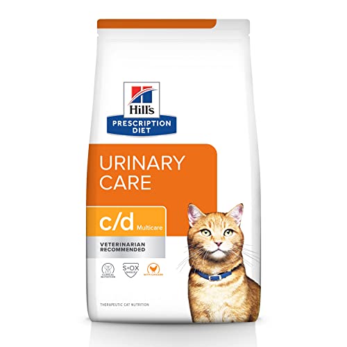 Hill’s Prescription Diet c/d Multicare Urinary Care with Chicken Dry Cat Food, Veterinary Diet, 17.6 lb. Bag