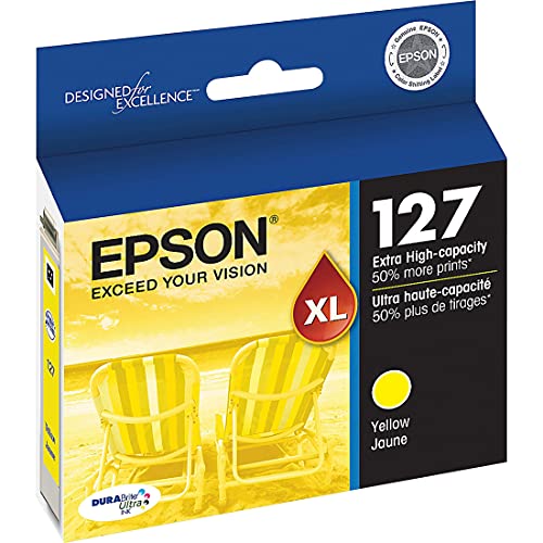 Epson DURABrite Ultra 127 Extra High-capacity Inkjet Cartridge Yellow T127420-S