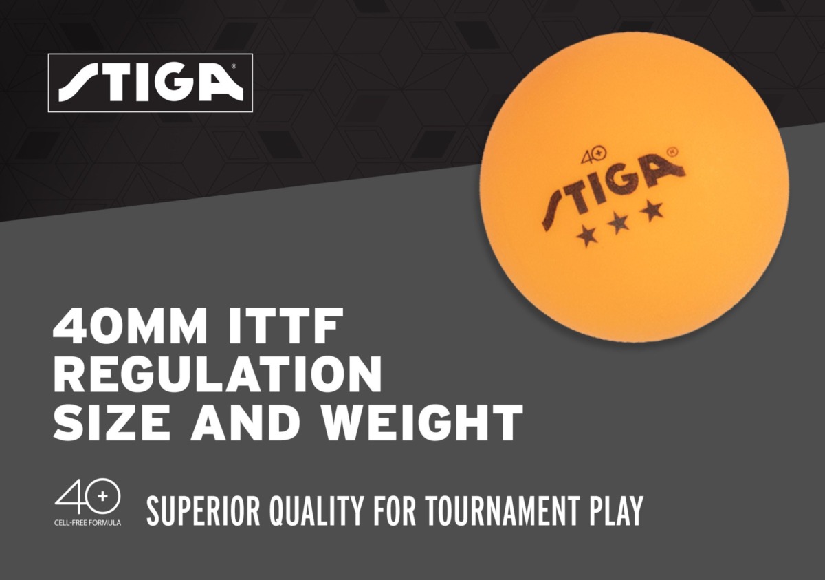 STIGA Tournament-Quality 3-Star Ping Pong Balls – Official Size and 40mm Weight – Ultimate Durability and High-Performance Table Tennis Balls – 6 Pack (Orange) – for Indoor/Outdoor Ping Pong Tables | The Storepaperoomates Retail Market - Fast Affordable Shopping