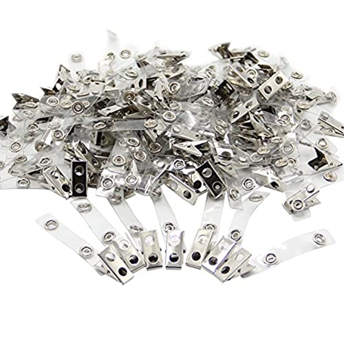Happy Trees Destiny Metal Badge Clips with Strap Clear ID Strap Clip Adapter 100pc