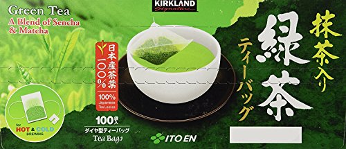 Kirkland Signature Ito En Matcha Blend, 100% Japanese Green Tea Leaves, 100 T…