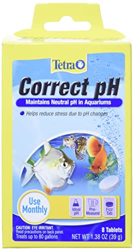 Tetra Correct pH Tablets 8 Count, For aquarium Water