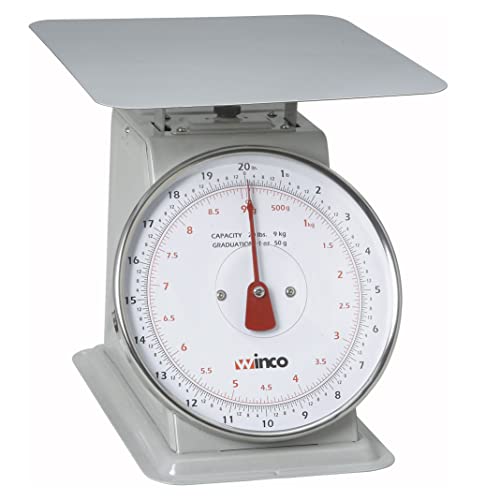 Winco Analog Receiving Scale with Dial, 20 Pound
