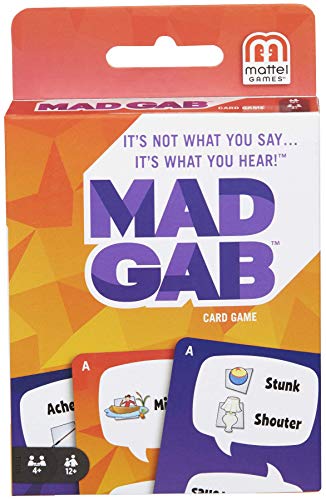 MAD GAB Card Game of Verbal Puzzle Phrases, Gift for Players Ages 12 Years & Olderâ€‹â€‹â€‹