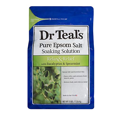Dr. Teal’s Epsom Salt Soaking Solution with Eucalyptus Spearmint, 48 Ounce