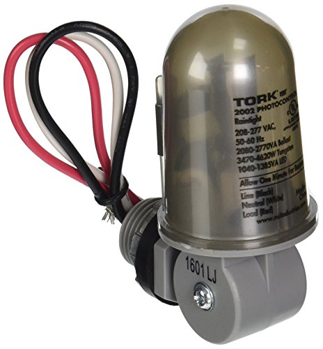 Tork 2002 Photo Control, Thermal Type Photocell, 1/2″ Conduit Mounting with Swivel, 208-277V