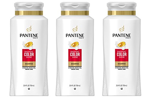 Pantene Radiant Color Shine Shampoo 25.4 Fl Oz (Pack of 3)