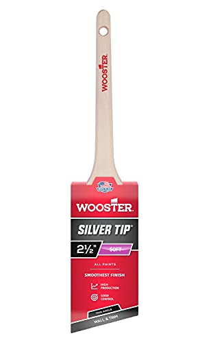 Wooster Brush 5224-2 1/2 Sash Paint Brush, 2.5 Inch, Silver