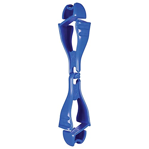 Ergodyne Squids 3400 Glove Clip Holder with Dual Clips, Blue