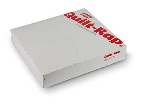 Quik-Rap, LQ1212PL, White, Insulated Sandwich Paper, 12″ Length x 12″ Width by GP PRO (Georgia-Pacific) (Case of 5 Packs, 500 Per Pack)