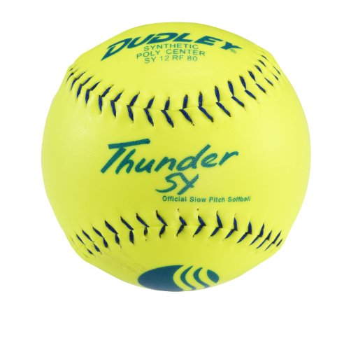 DUDLEY USSSA Thunder SY Slowpitch Classic M Stamp Softball – 12 Pack