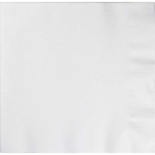 Creative Converting Dinner Napkins, One Size, White