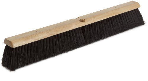 Magnolia Brush 2024 LH Line Floor Brush, Plastic Bristles, 3″ Trim, 24″ Length, Black (Case of 12)