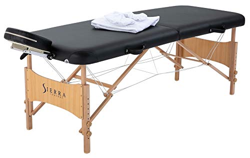 Sierra Comfort All Inclusive Portable Massage Table, Black | The Storepaperoomates Retail Market - Fast Affordable Shopping