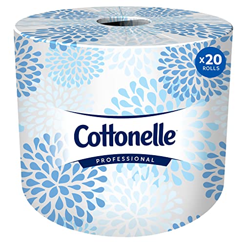 Cottonelle® Professional Standard Roll Toilet Paper (13135), 2-Ply, White, Compact Case for Easy Storage, (451 Sheets/Roll, 20 Rolls/Case, 9,020 Sheets/Case)
