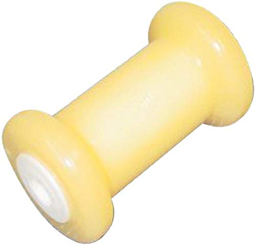 C.H. Yates Rubber 510Y-5 Yellow 5″ Marine Spool Roller with 5/8″ Shaft