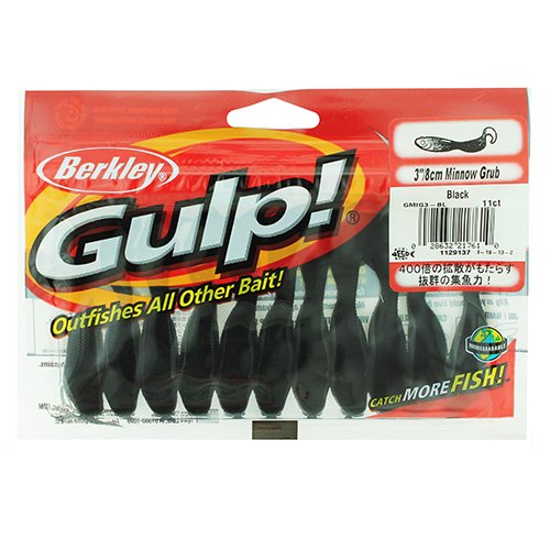 Berkley Gulp! Minnow Grub,Black,3-Inch | The Storepaperoomates Retail Market - Fast Affordable Shopping