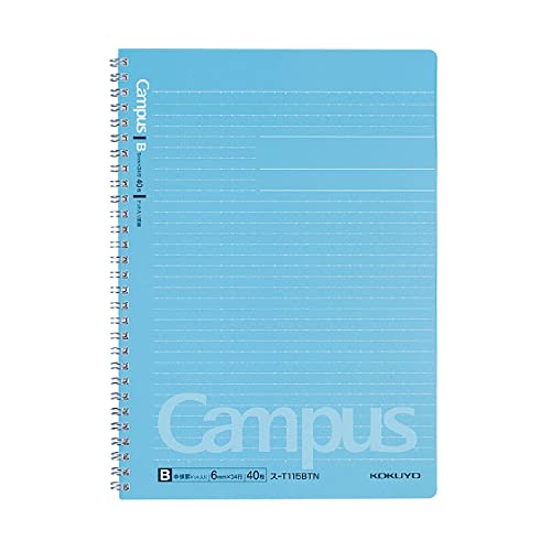 Kokuyo Campus Twin Ring Notebook – Semi B5 – Dotted 6 mm Rule – 40 Sheets