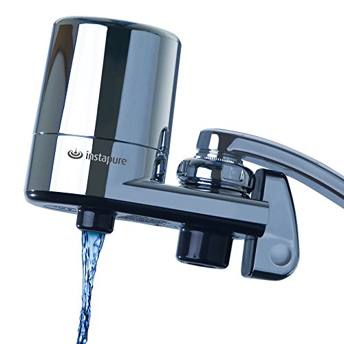 Instapure F5 COMPLETE Tap Water Filtration System (Chrome with Chrome Cap)