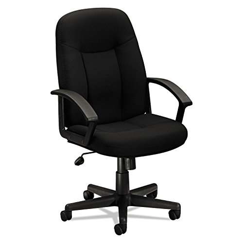HON VL601VA10 VL601 Series Executive High-Back Swivel/Tilt Chair, Black Fabric & Frame
