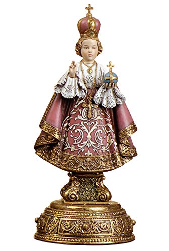 Joseph’s Studio by Roman – Infant of Prague Figure on Base, Heavenly Protectors, Renaissance Collection, 9.5″ H, Resin and Stone, Religious Gift, Decoration