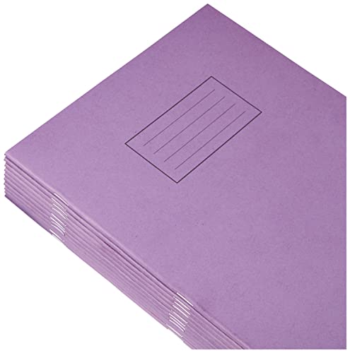 Silvine Exercise Book Ruled and Margin 80 Pages A4 Purple Ref EX111 [Pack of 10]