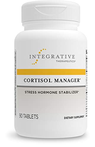 Integrative Therapeutics Cortisol Manager – with Ashwagandha, L-Theanine – Reduces Stress to Support Restful Sleep* – Melatonin-Free Supplement – 90 Count