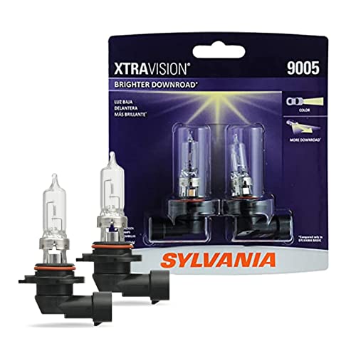 SYLVANIA – 9005 XtraVision – High Performance Halogen Headlight Bulb, High Beam, Low Beam and Fog Replacement Bulb (Contains 2 Bulbs)