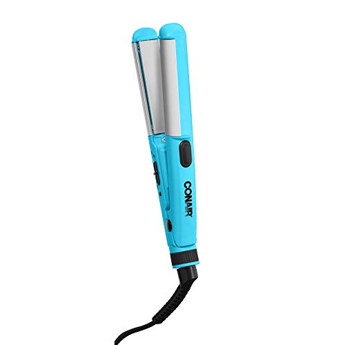 Conair Mini Dual Deluxe Styler; Add Curls and Waves – or – Straighten; Perfect for On-The-Go Styling