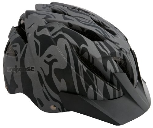 Mongoose unisex teen Blackcomb Bike Helmet, Black/Gray, Medium US