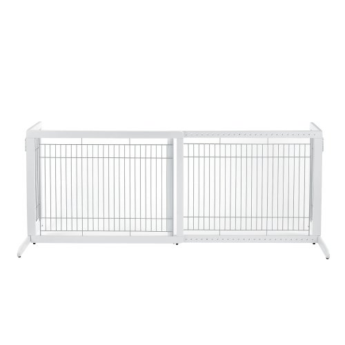 Richell Freestanding Pet Gate, High-Large, Origami White