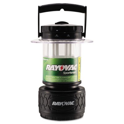 Rayovac SP8DTP4 Sportsman Fluorescent Lantern, Water Resistant, 8 D Batteries (Sold Separately), Black, Sold as 1 Each