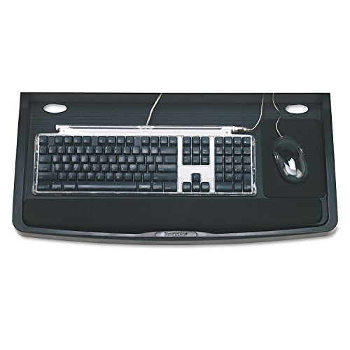 Kensington 60004 Underdesk Keyboard Drawer,W/Mouse Tray,26-Inch X13-1/2-Inch,Black