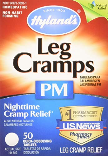 Hyland’s Leg Cramps PM Tablets 50 ea 50 Count (Pack of 2)