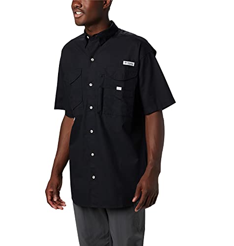 Columbia Men’s Bonehead Short Sleeve Fishing Shirt (Black, 2XT)