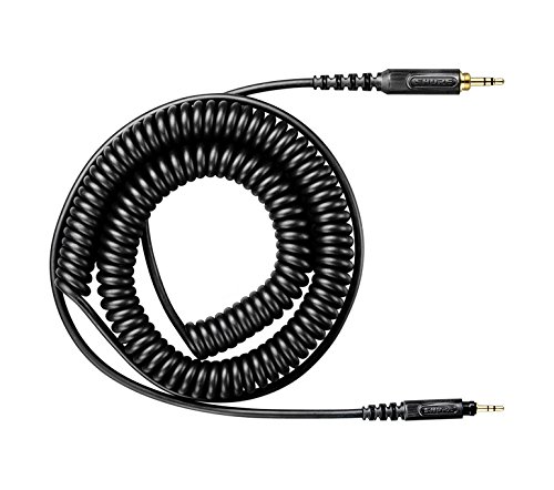 Shure HPACA1 Replacement Headphone Cable, Coiled for Headphones, Black