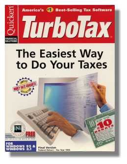 1995 TurboTax Federal Intuit Turbo Tax