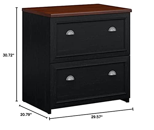 Bush Furniture Fairview Lateral File Cabinet in Antique Black | The Storepaperoomates Retail Market - Fast Affordable Shopping
