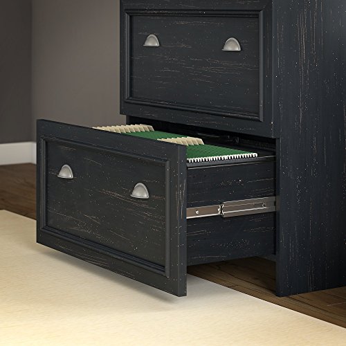 Bush Furniture Fairview Lateral File Cabinet in Antique Black | The Storepaperoomates Retail Market - Fast Affordable Shopping