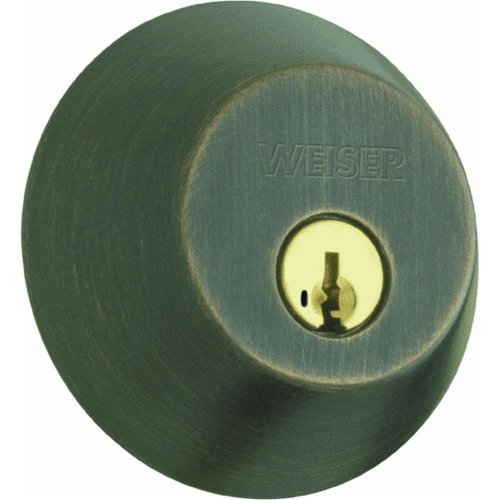 WEISER Lock GD9471X 11P SMT K4 MS RLR Single Cylinder Deadbolt, Bronze