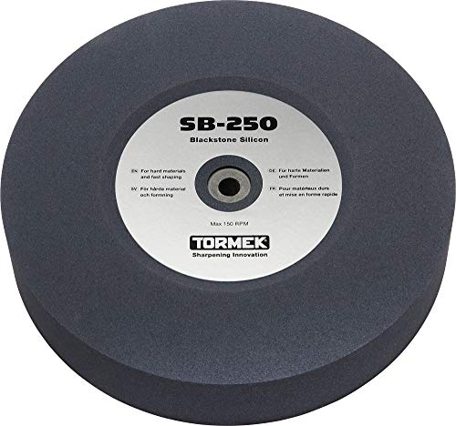 Tormek SB-250 Blackstone Silicone Grindstone 220 Grit – Specifically Made for Shaping and Sharpening High-Speed and Exotic Alloy Steels – Fits T-8 and T-7