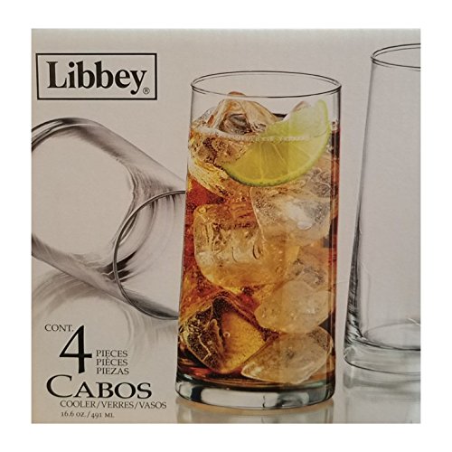 Libbey Cabos Cooler Glasses set of 4 16.6 oz
