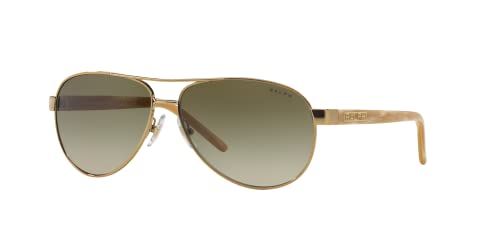 Ralph by Ralph Lauren RL-RA4004-101/13 Gold and Cream with Brown Gradient Lenses Women’s Sunglasses
