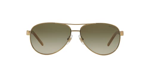 Ralph by Ralph Lauren RL-RA4004-101/13 Gold and Cream with Brown Gradient Lenses Women’s Sunglasses | The Storepaperoomates Retail Market - Fast Affordable Shopping