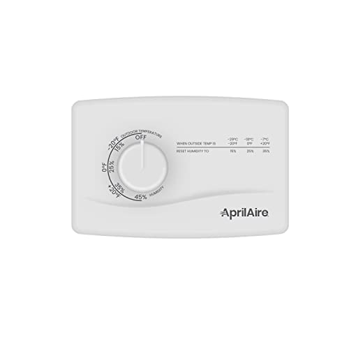 AprilAire 4655 Manual Whole Home Duct or Wall Mounted Humidifier Control Humidistat for AprilAire Whole House Humidifiers, Low Voltage 24VAC