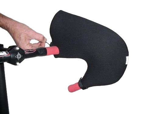 Bar Mitts Cold Weather Road Bicycle Handlebar Mittens fits Campy/SRAM/Shimano Shifters with Internally Routed Cables, Large, Black | The Storepaperoomates Retail Market - Fast Affordable Shopping