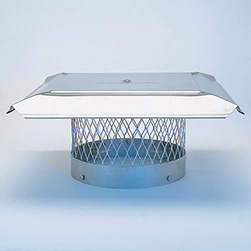 Homesaver 10355 12″ Stainless Steel Round Chimney Cap with 3/4″ Mesh from The Pro Series