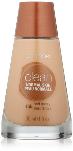 COVERGIRL Clean Liquid Makeup, Soft Honey (W) 155, 1.0-Ounce Bottles (Pack of 2)