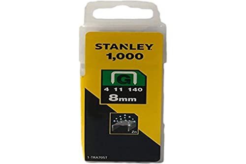 Stanley 1-TRA705T Type G Staples (1000 piece), Silver