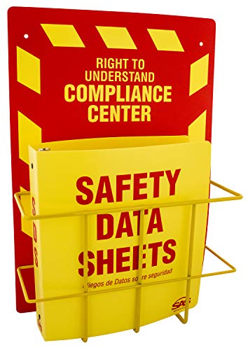 SAS Safety 6000-75 MSDS Compliance Center, Wall Mount , Yellow